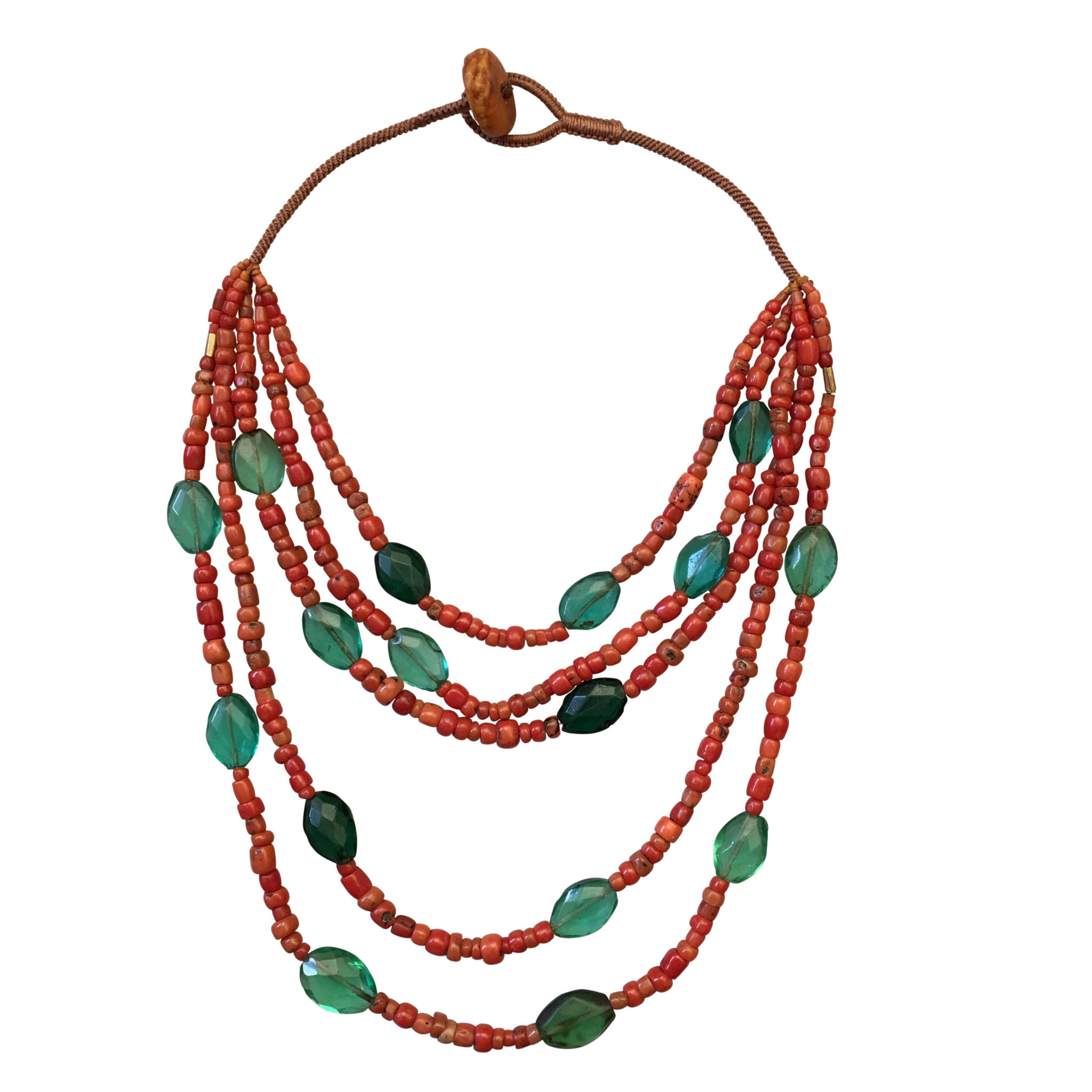 Coral And French Glass – Jewels