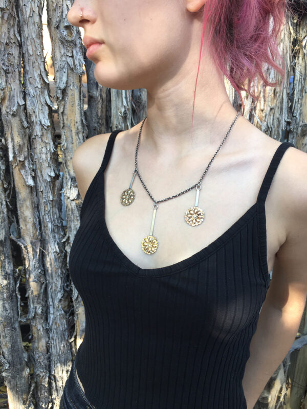 BerberGoldFoilHeaddressCharmsOn