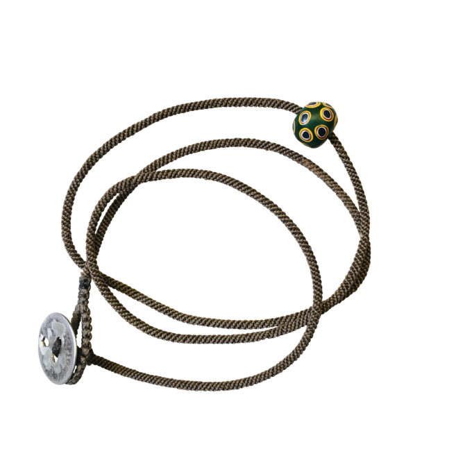 Green And Yellow Trade Bead Bracelet Jewels