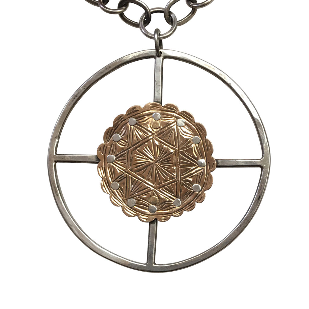 Gold Medallion Compass Jewels