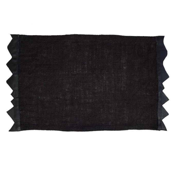 Leather and Burlap Placemats Jewels