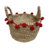 Basket_Red_Pomspoms